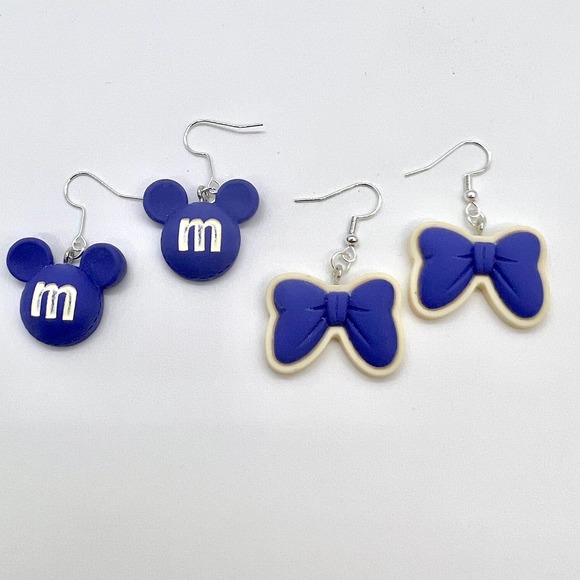 Mickey Mouse Earrings - Minnie Mouse Earrings - Clay Earrings - Disney Inspired - Picture 1 of 10